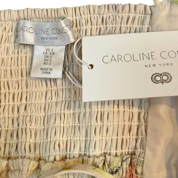 Caroline Constas  Linen Blend Crop Top S NWT - Picture 6 of 8